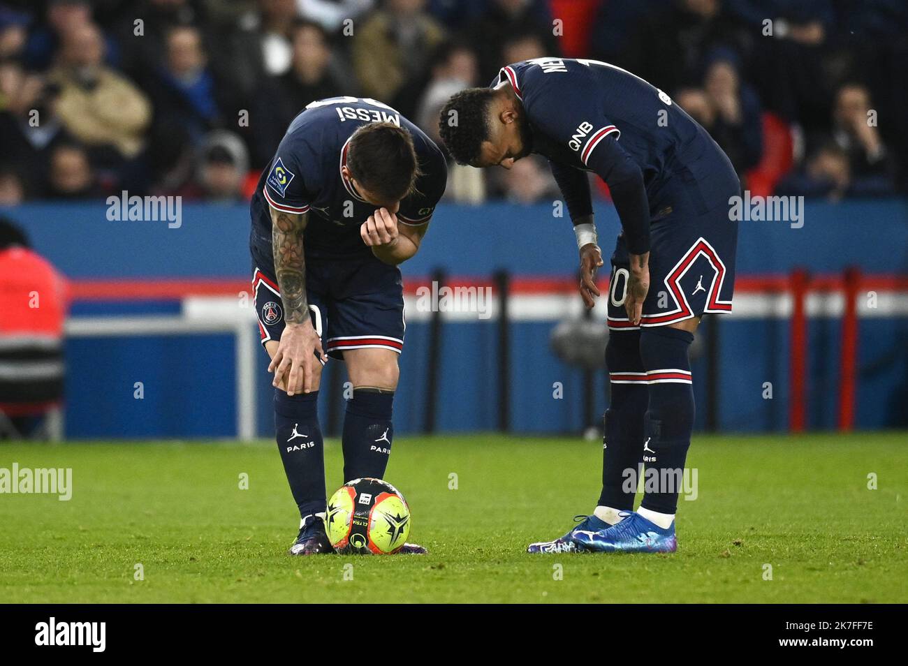 ©Julien Mattia / Le Pictorium/MAXPPP - PSG / LOSC Victoire du Paris Saint Germain (PSG) qui affrontait Lille (LOSC) au Parc des Princes, den 29. November 2021. Stockfoto