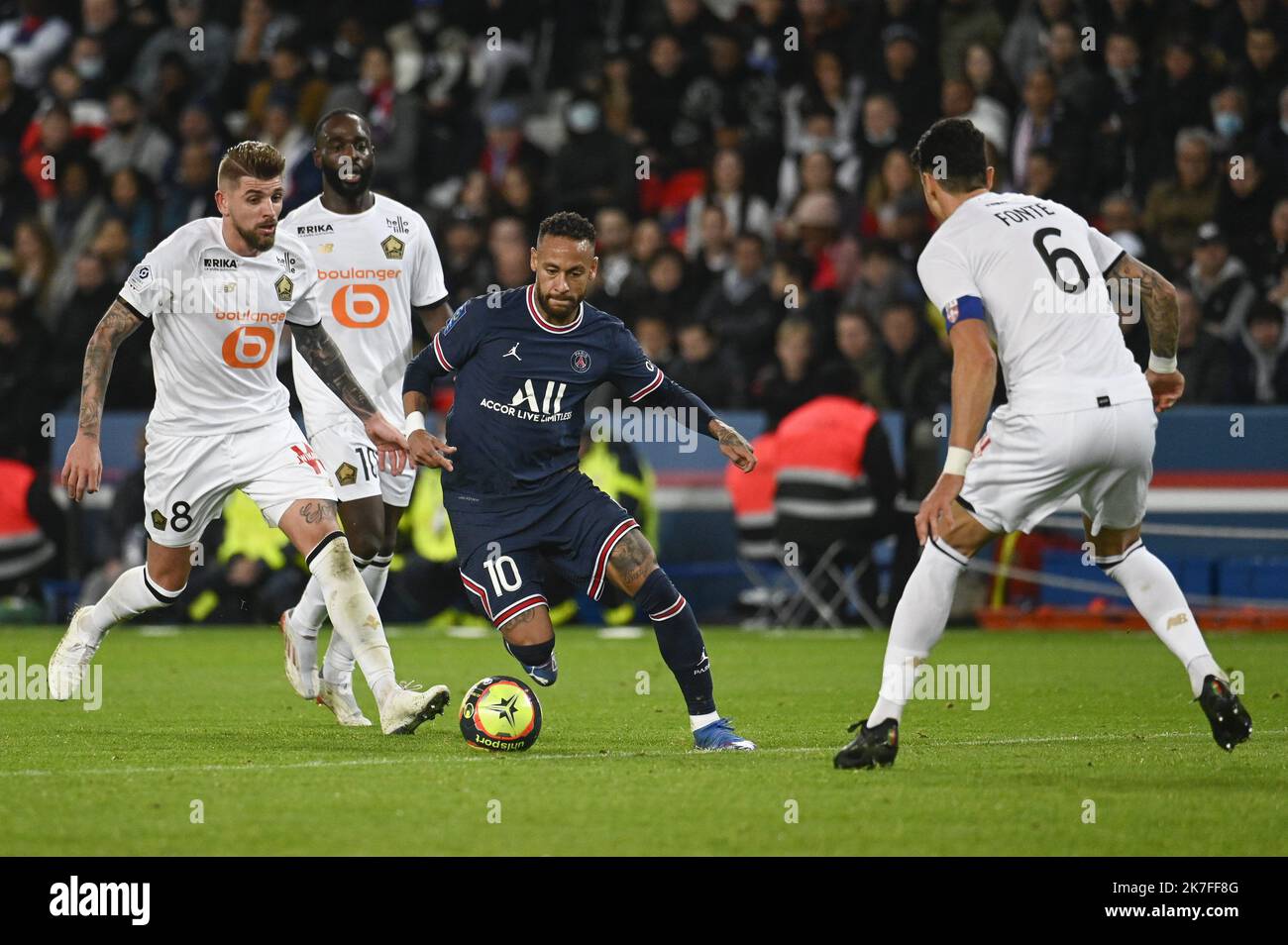 ©Julien Mattia / Le Pictorium/MAXPPP - PSG / LOSC Victoire du Paris Saint Germain (PSG) qui affrontait Lille (LOSC) au Parc des Princes, den 29. November 2021. Stockfoto