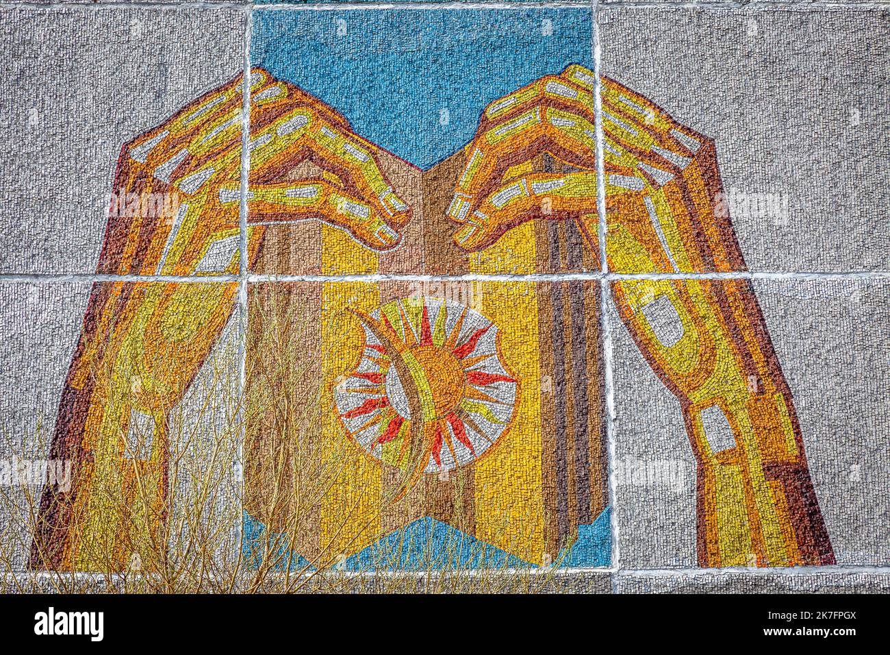 Sowjetische kommunistische Orte in Minsk, Weißrussland, Osteuropa Stockfoto