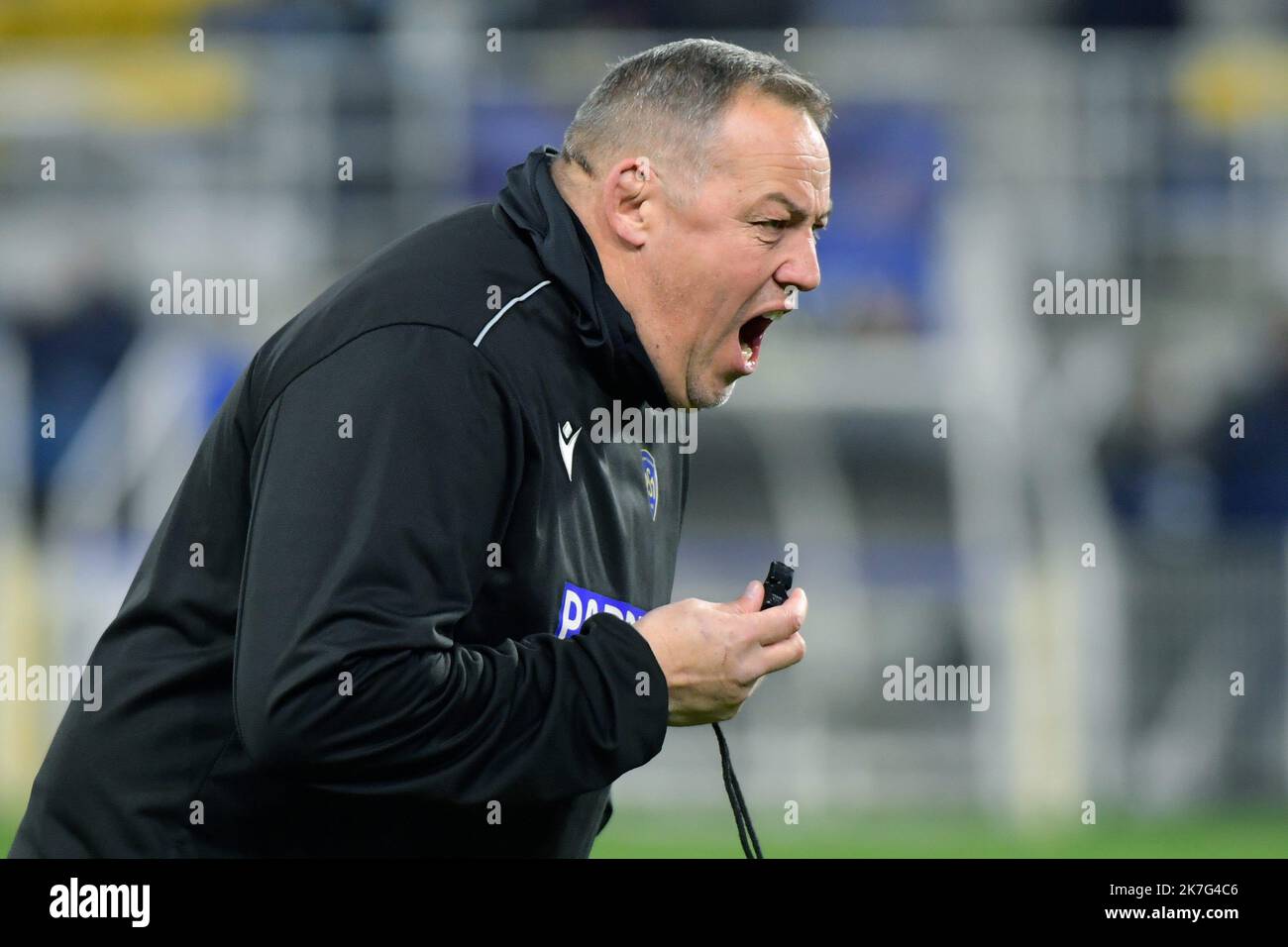 ©PHOTOPQR/LA MONTAGNE/Richard BRUNEL ; ; 16/01/2022 ; Rugby Champions Cup ASM vs Sale Sharks, Jono Gibbes, Clermont le 16/01/2022 Phoot R Brunel Stockfoto