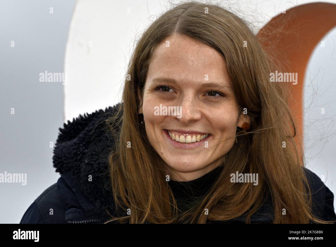 ©PHOTOPQR/L'EST REPUBLICAIN/ALEXANDRE MARCHI ; GERARDMER ; 29/01/2022 ; CINEMA - 29 EME EDITION DU FESTIVAL INTERNATIONAL DU FILM FANTASTIQUE DE GERARDMER - FANTASTIC'ARTS 2022 - VOSGES - GRAND EST. Gérardmer 29. Januar 2022. Charlotte VANDE VYVRE, Productrice du Film „MANTRA“. FOTO Alexandre MARCHI. Stockfoto