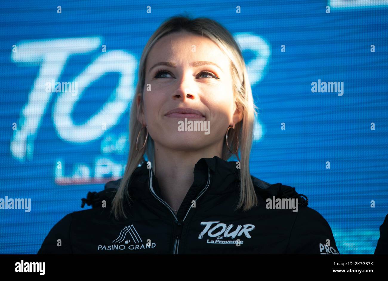 ©Laurent Lairys/MAXPPP - Marion Rousse während der Tour de la Provence 2022, Radrennen, Prolog, Zeitfahren (7,2 km) am 10. Februar 2022 in Berre-l'Ã‰tang, Frankreich - Foto Laurent Lairys / Stockfoto