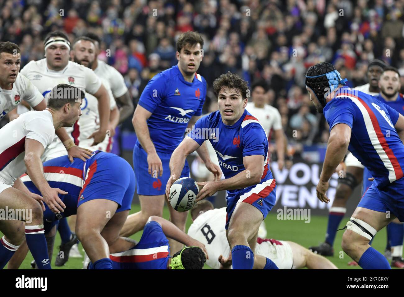 ©PHOTOPQR/LA MONTAGNE/Franck BOILEAU ; ; 19/03/2022 ; Rugby france vs angleterre , tournoi des Six Nations , stade de france , paris le 19 mars 2022 , Foto franck Boileau - Six Nations 2022 : Frankreich V England Spiel Frankreich , Paris März 19 , 2022 Stockfoto