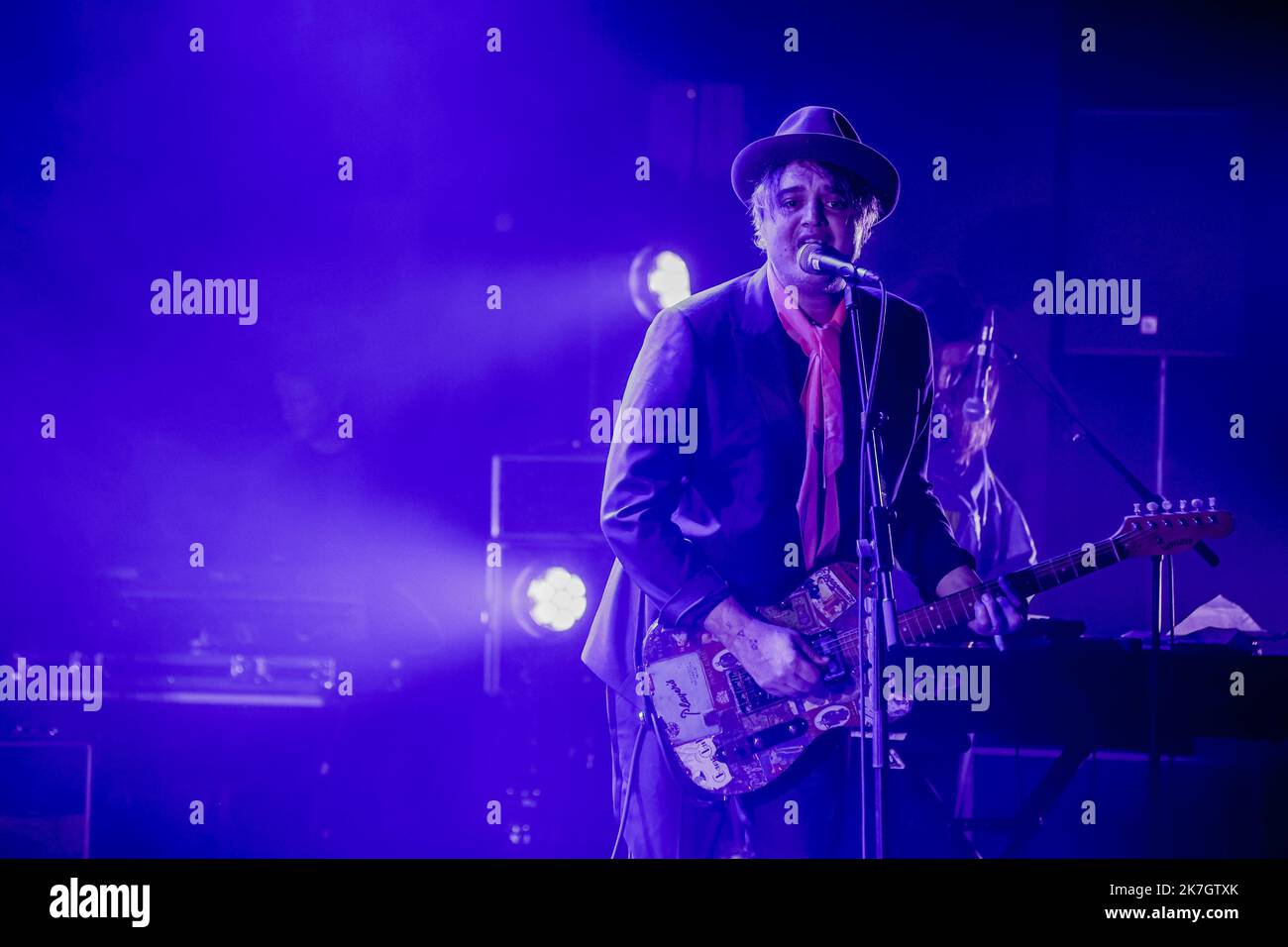 â©PHOTOPQR/Sud OUEST/GUILLAUME BONNAUD ; Bordeaux ; 12/03/2022 ; LA SALLE DU GRAND PARC / FESTIVAL BORDEAUX ROCK 18 / PETE DOHERTY UND FREDERIC LO Pete Doherty tritt in Bordeaux , Frankreich , auf märz 12. 2022 Stockfoto