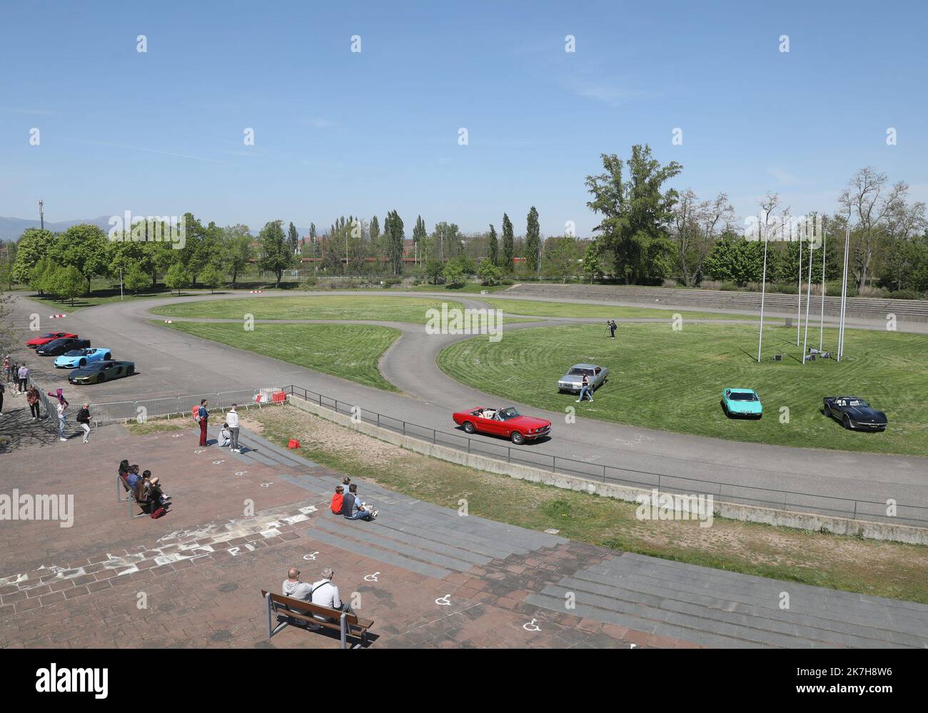 ©PHOTOPQR/L'ALSACE/Vincent VOEGTLIN ; Mulhouse ; 20/04/2022 ; autodrome du Musée National de l' Automobile, Sammlung Schlumpf, à Mulhouse le 20 avril 2022. - Frankreich, Mulhouse 20. April 2022 das Nationale Automobilmuseum beherbergt die schönste Automobilsammlung der Welt mit mehr als 450 außergewöhnlichen Autos. Stockfoto