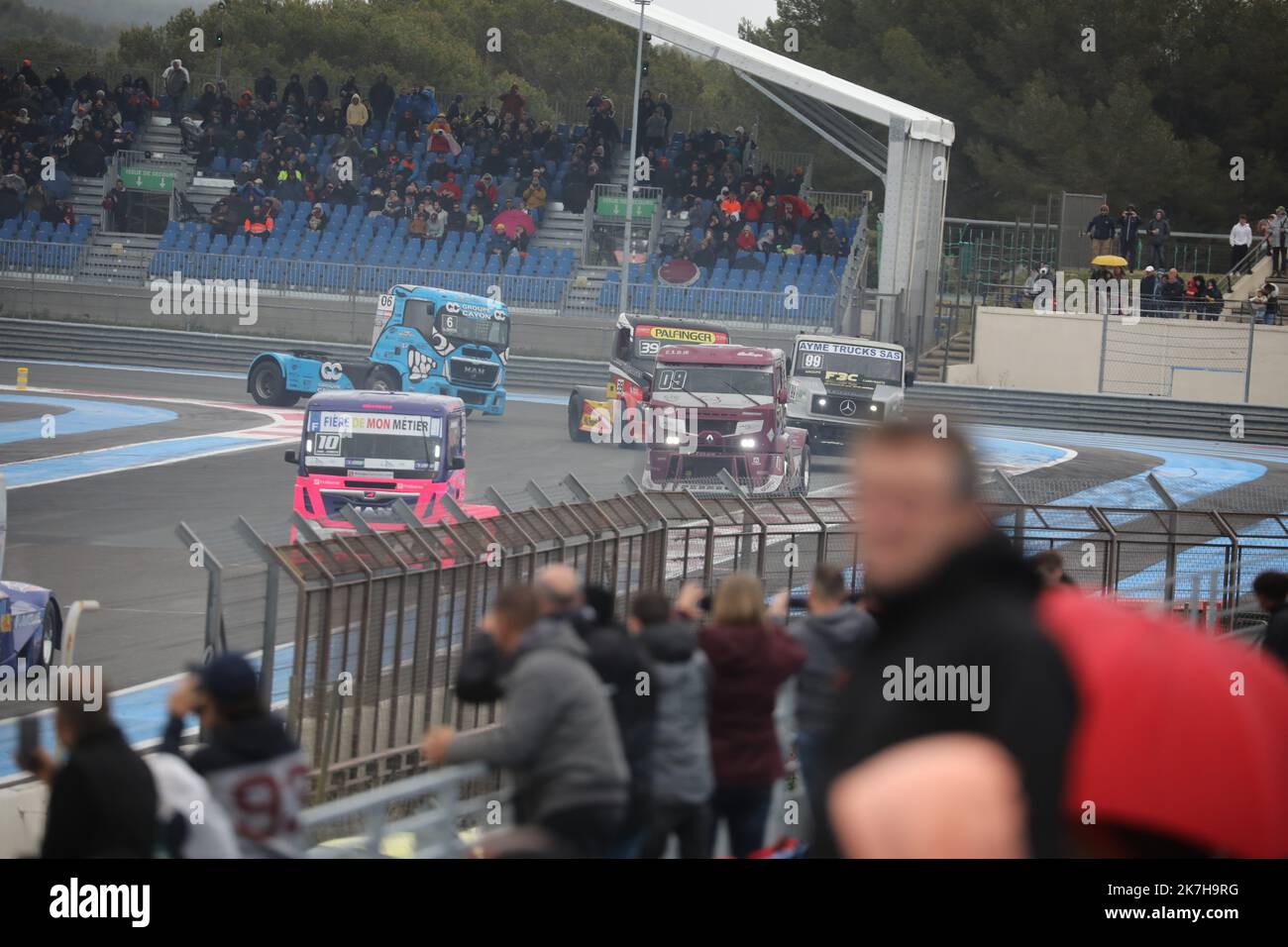 ©PHOTOPQR/NICE MATIN/Luc Boutria ; ; 24/04/2022 ; CIRCUIT DU CASTELLET CHAMPIONNAT DE FRANCE DE CAMION Le Castellet, France, april 24. 2022 Frankreich Lastkraftwagenmeisterschaft Stockfoto