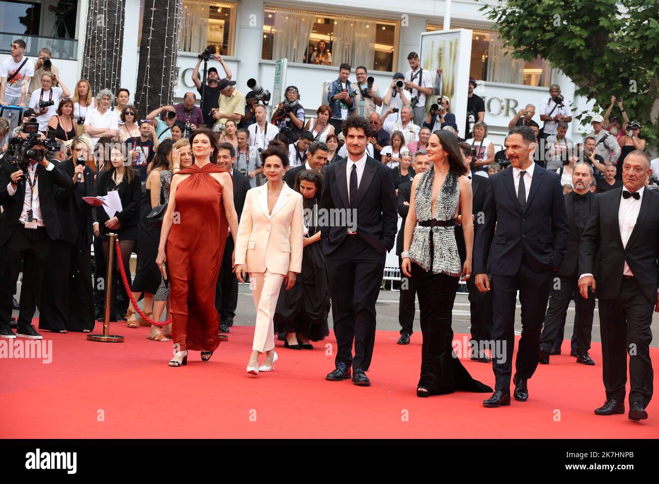 ©PHOTOPQR/NICE MATIN/Sebastien Botella ; Cannes ; 22/05/2022 ; Montée des Marches des 75 ans du Festival du Film de Cannes pour le Film L'innocent 75. Edition of the Cannes Film Festival in Cannes , Southern France , on May 24 , 2022 . Stockfoto