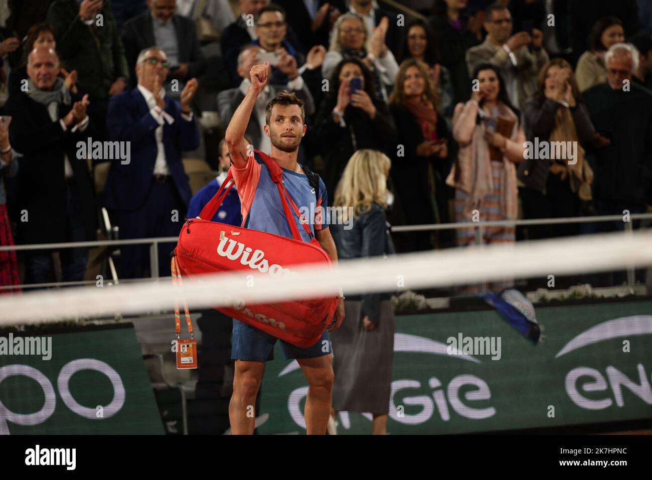 ©PHOTOPQR/LE PARISIEN/Olivier Arandel ; Paris ; 25/05/2022 ; Paris, France Mercredi 25 Mai 2022 Tennis Roland Garros Corentin Moutet / Rafael Nadal Stockfoto