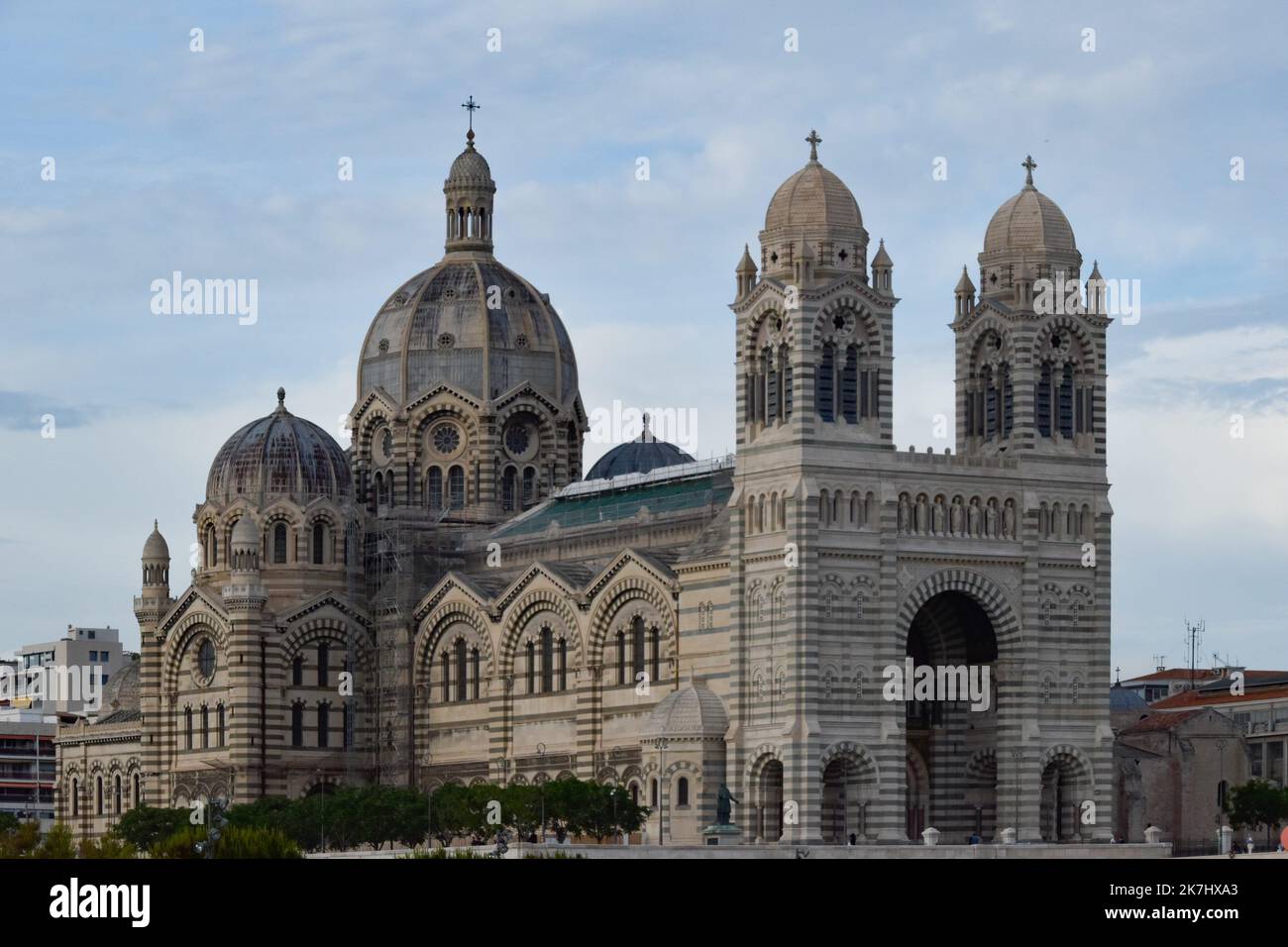 ©Amelie Serena / Le Pictorium/MAXPPP - Marseille 24/05/2022 Amelie Serena / Le Pictorium - 24/5/2022 - Frankreich / Bouches-du-Rhone / Marseille - La cathedrale de la major ou cathedrale Sainte-Marie-Majeure est la catholique de Marseille. / 24/5/2022 - Frankreich / Bouches-du-Rhone / Marseille - die Kathedrale des Majors oder die Kathedrale Sainte-Marie-Majeure ist die katholische Kathedrale von Marseille. Stockfoto