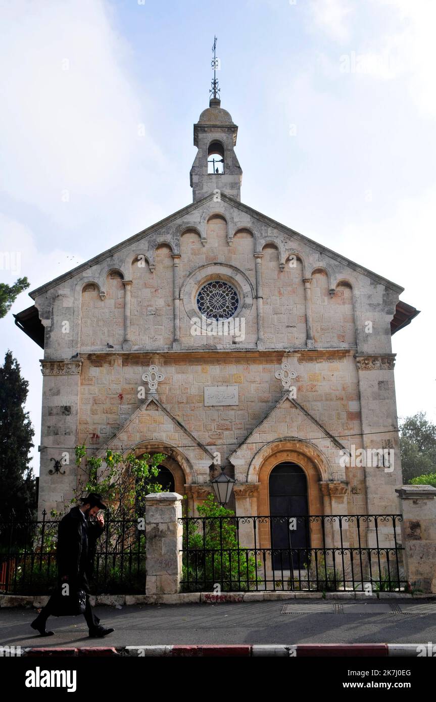 St. Paul’s Arab Episcopal Church erbaut im Jahr 1873. Jerusalem, Israel. Stockfoto