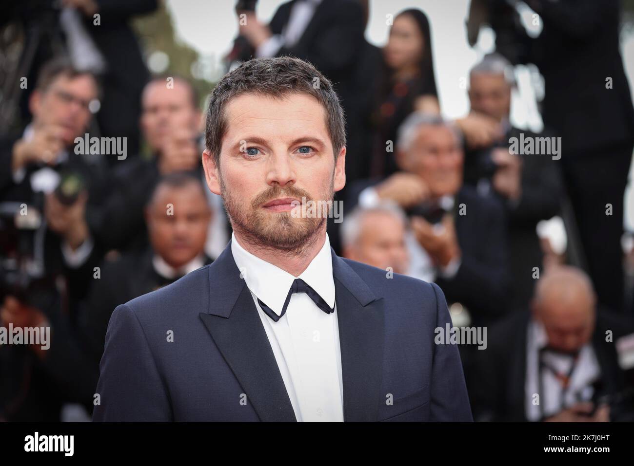 ©PHOTOPQR/LE PARISIEN/Fred Dugit ; Cannes ; 28/05/2022 ; Cuture / Cinéma Palais des Festival à Cannes (06), le 28 Mai 2022 Palmares du 75e fesival du Film international de Cannes Pierre Deladonchamps Photo LP / Fred Dugit Stockfoto