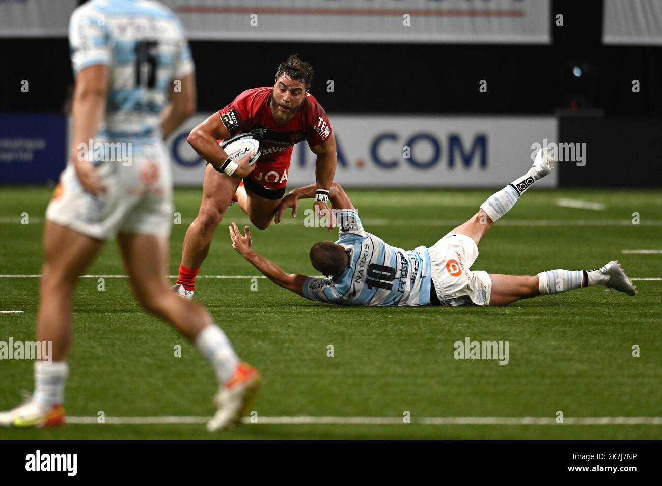 ©Julien Mattia / Le Pictorium/MAXPPP - Paris 05/06/2022 Julien Mattia / Le Pictorium - 5/6/2022 - Frankreich / Ile-de-France / Paris - Actions du RC Toulon lors du Match de Top 14, Opposant le Racing 92 et le RC Toulon a l'U-Arena de Nanterre, le 6 Juin 2022 / 5/6/2022 - Frankreich / Ile-de-France (Region) / Paris - Aktionen des RC Toulon während des Top 14-Spiels zwischen Racing 92 und RC Toulon in der U-Arena von Nanterre, am 6. 2022. Juni Stockfoto