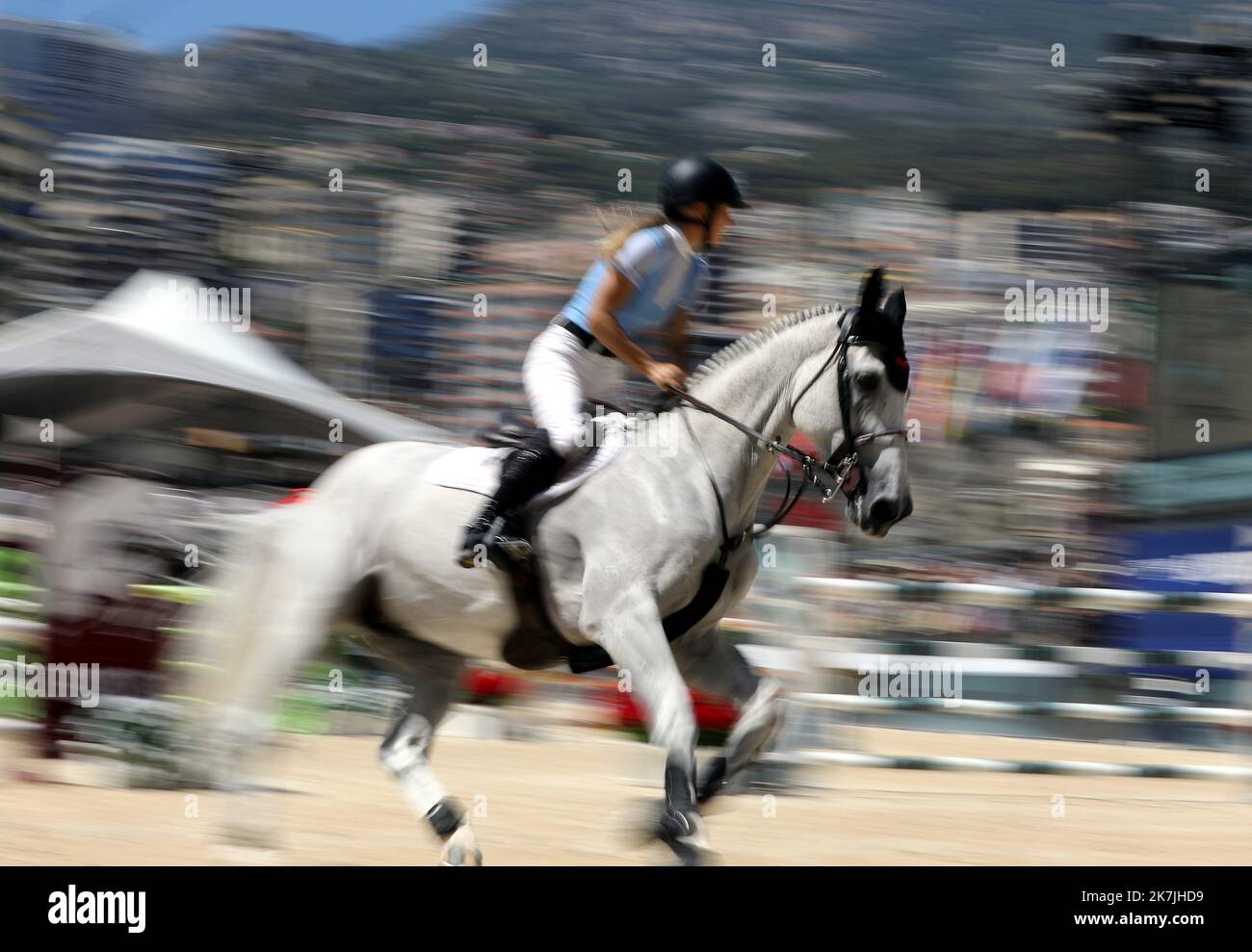 ©PHOTOPQR/NICE MATIN/Jean François Ottonello ; Monaco ; 02/07/2022 ; Jumping International de Monte-Carlo - Monaco international jumping on july 2. 2022 Stockfoto