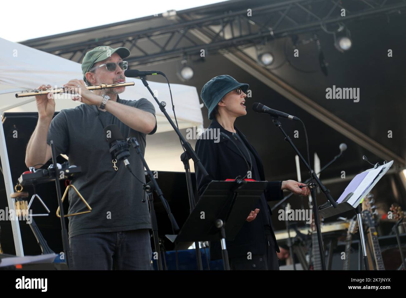 ©PHOTOPQR/NICE MATIN/Patrice Lapoirie ; Antibes ; 13/07/2022 ; Jazz ein juan STACEY KENT STACEY KENT bei Juan Les Pins für Jazz Festival Juli 13 2022 Stockfoto