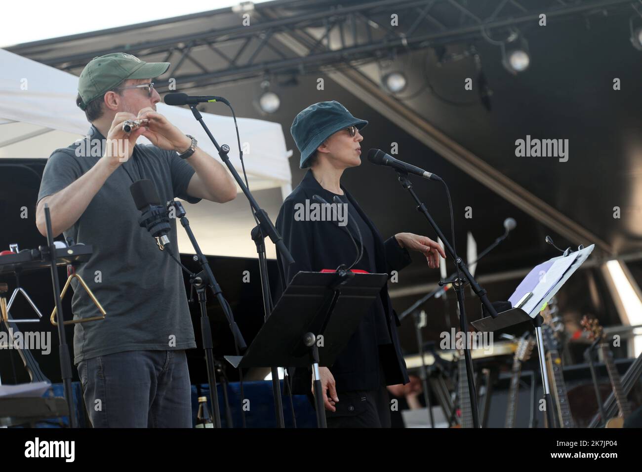 ©PHOTOPQR/NICE MATIN/Patrice Lapoirie ; Antibes ; 13/07/2022 ; Jazz ein juan STACEY KENT STACEY KENT bei Juan Les Pins für Jazz Festival Juli 13 2022 Stockfoto