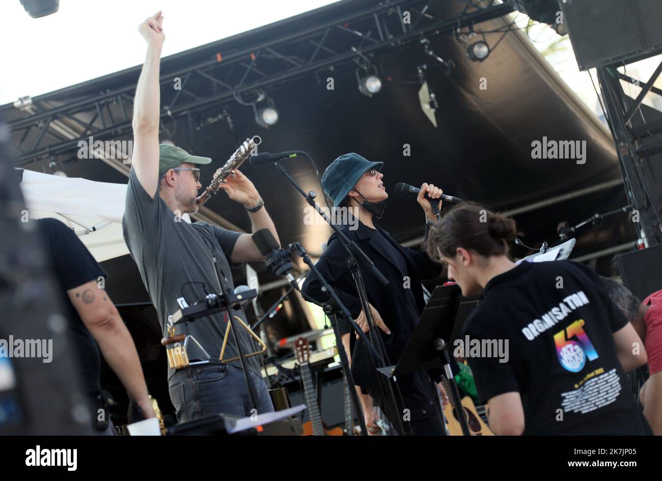 ©PHOTOPQR/NICE MATIN/Patrice Lapoirie ; Antibes ; 13/07/2022 ; Jazz ein juan STACEY KENT STACEY KENT bei Juan Les Pins für Jazz Festival Juli 13 2022 Stockfoto