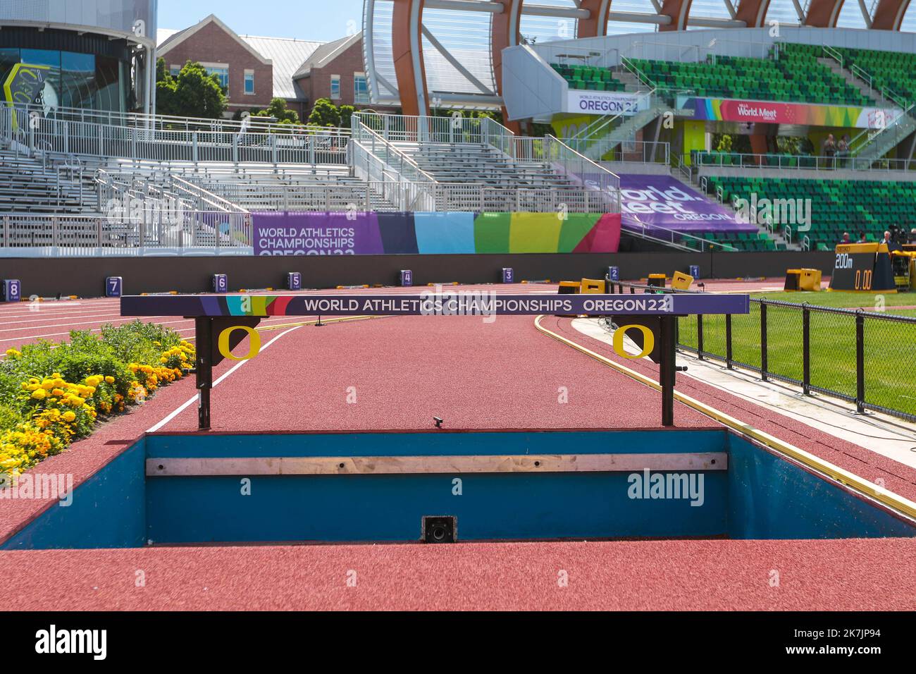 ©STADION-ACTU/STADION ACTU/MAXPPP - 13/07/2022 ; - 13/07/2022 - Hayward Field - Stade Athletisme - Oregon - Eugene - Championnats du Monde Athletisme - Leichtathletik-Weltmeisterschaften 2022 Stockfoto