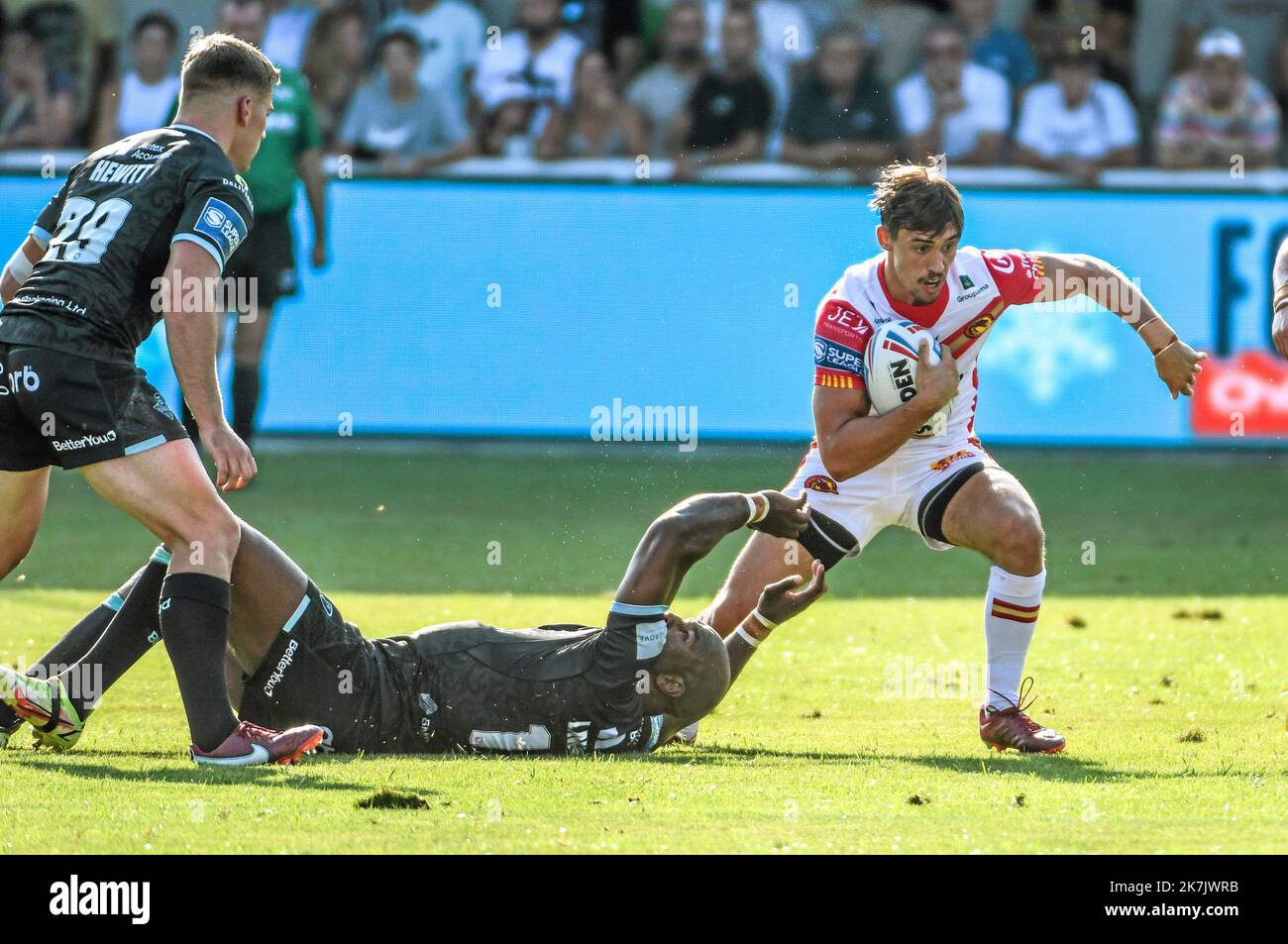 Â©PHOTOPQR/L'INDEPENDANT/MICHEL CLEMENTZ ; PERPIGNAN ; 23/07/2022 ; SPORT / RUGBY A XIII / RFL SUPERLEAGUE / KATALANEN DRACHEN VS HUDDERSFIELD RIESEN / STADE GILBERT BRUTUS DE PERPIGNAN / ARTHUR MOURGUE Stockfoto