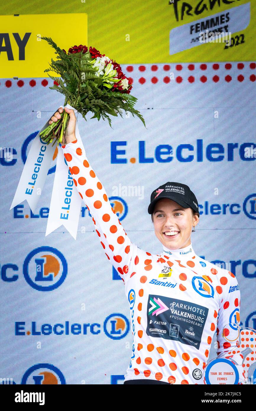 ©PHOTOPQR/L'UNION DE REIMS/Aurélien Laudy photographe Journal l'Union-l'Ardennais ; Epernay ; 26/07/2022 ; GERRITSE Femke meilleure grimpeuse. Arrivée à Epernay de l'etape 3 du Tour de France féminin Reims Epernay. Stockfoto