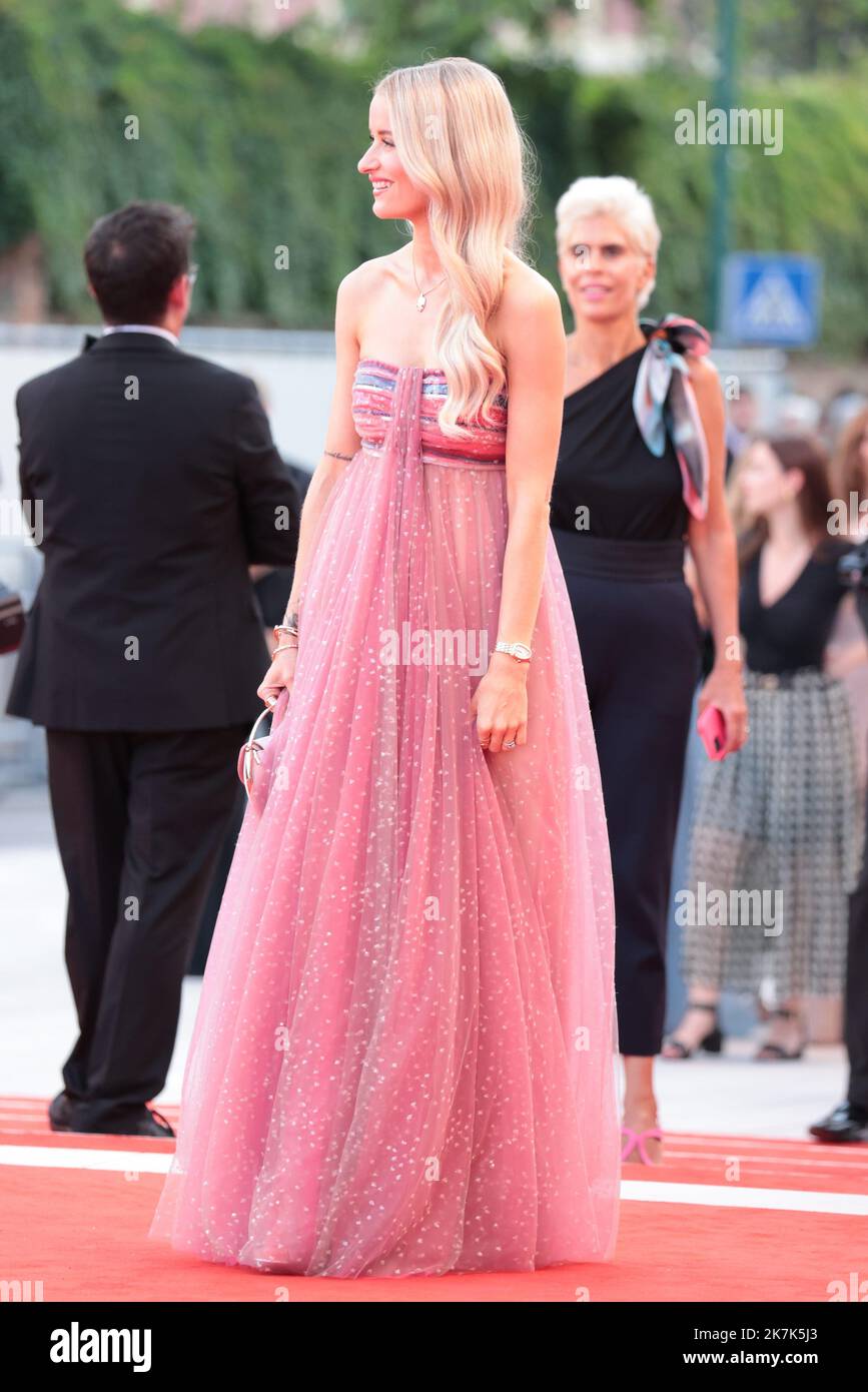 ©Pierre Teyssot/MAXPPP ; Gäste auf dem Roten Teppich des Eröffnungstages des Internationalen Filmfestivals Venedig 79. am 31. August 2022 im Lido di Venezia in Venedig, Italien. Victoria Magrath Â© Pierre Teyssot / Maxppp Stockfoto