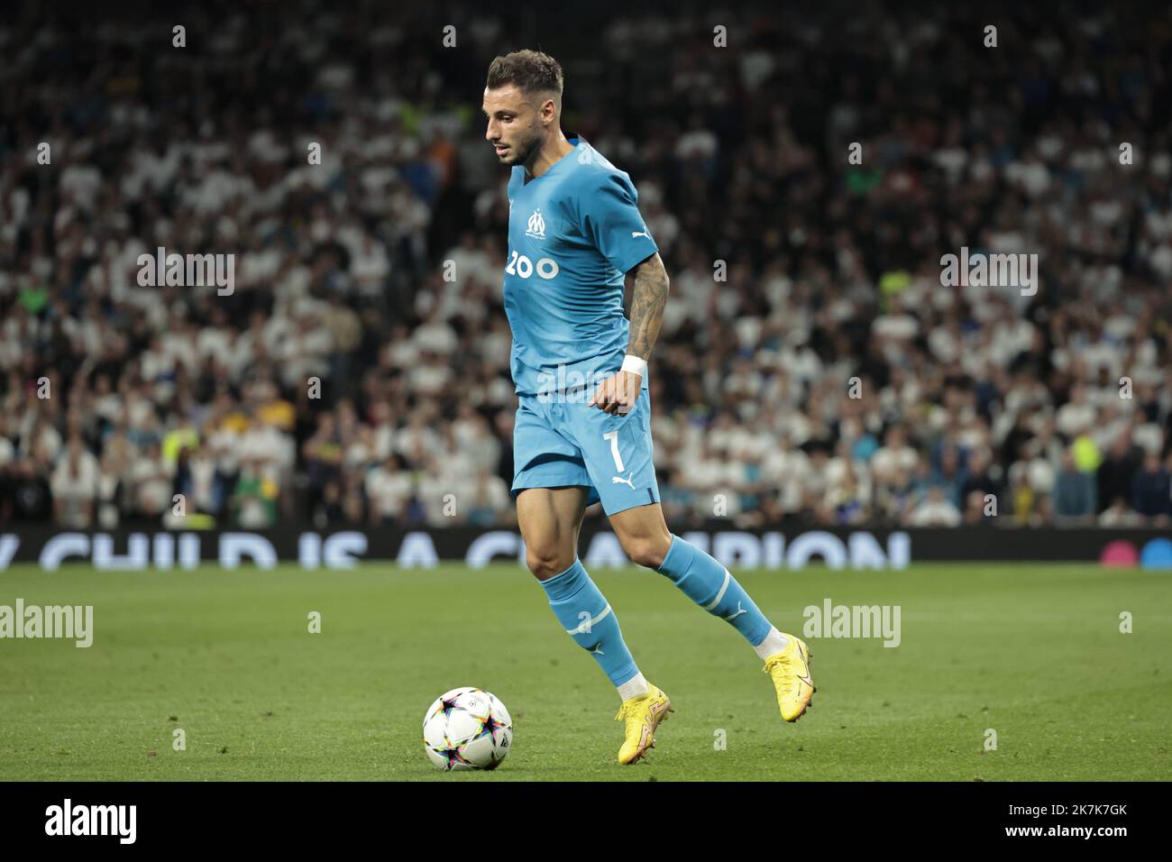 ©PHOTOPQR/LA PROVENCE/TOMASELLI Antoine ; Londre ; 07/09/2022 ; Foot • Tottenham / OM • Champions League • Groupe D • Tottenham Stadium. CLAUSS Jonathan Stockfoto