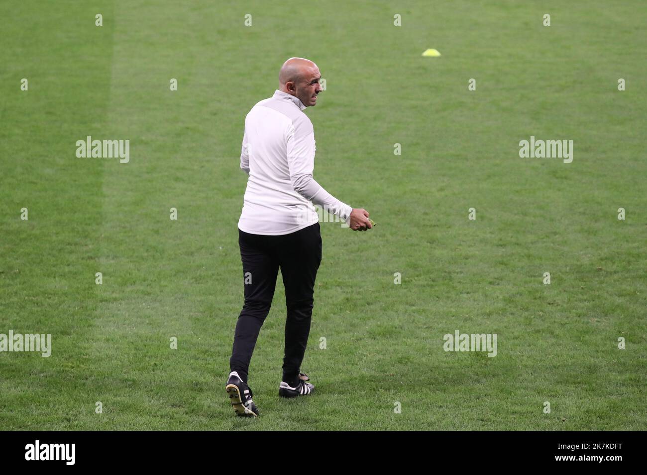 ©Manuel Blondau/AOP Press/MAXPPP - 22/09/2022 Barcelona Hoalid Rebragui Cheftrainer Marokkos während des Trainings vor dem FIFA International Freundschaftsspiel zwischen Marokko und Chile im RCDE Stadion am 22. September 2022 in Barcelona, Spanien. Stockfoto