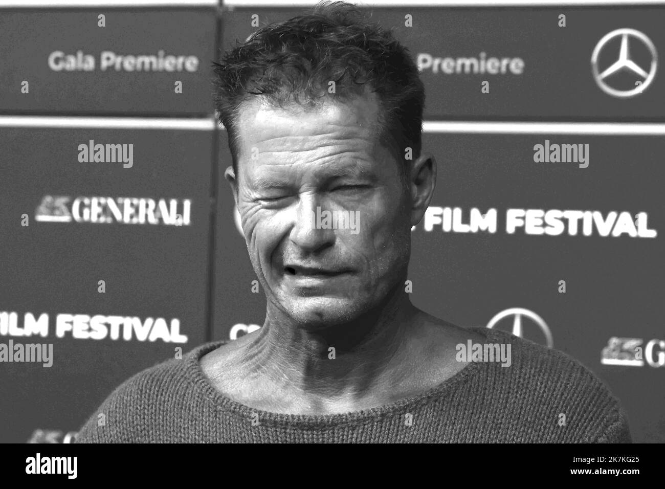 ©Francois Glories/MAXPPP - 29/09/2022 Germann-Regisseur, Til Schweiger und Schauspielerin Franziska Machens besuchen die Premiere von 'lieber Kurt' während der Zürcher Filmfestspiele 18. im Kino Corso in Zürich, Schweiz. Schweiz. September 29 2022. Stockfoto