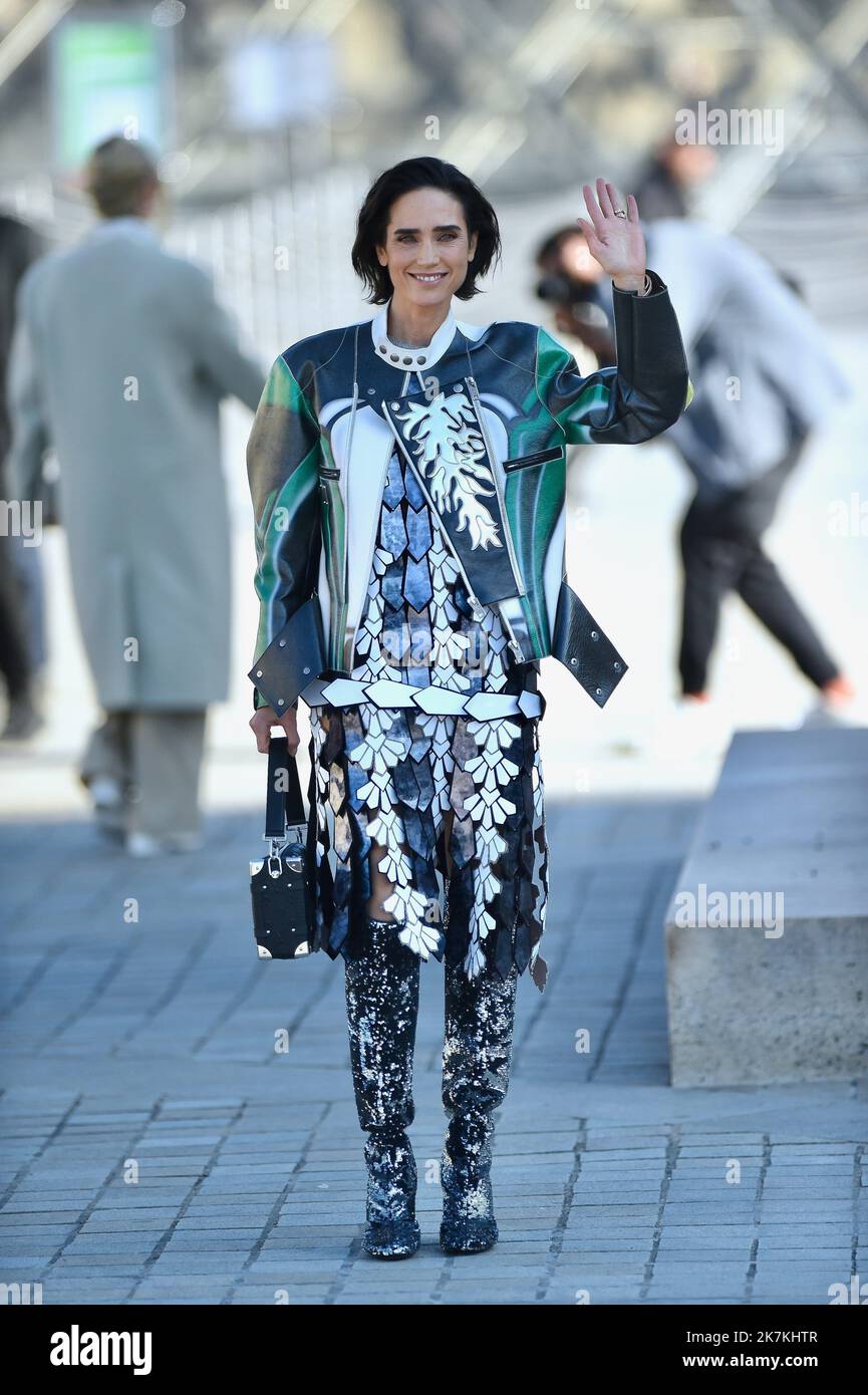 ©Agence Franck Castel/MAXPPP - 04/10/2022 Jennifer Connelly, Louis Vuitton Outside Arrivals Paris Fashion Week Damenmode Frühjahr Sommer 2023 Stockfoto