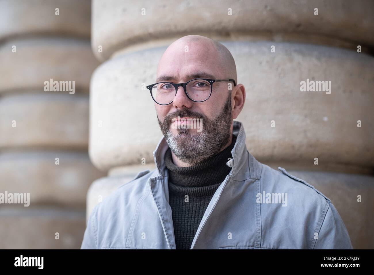 ©Olivier Donnars / Le Pictorium/MAXPPP - Paris 07/02/2019 Olivier Donnars / Le Pictorium - 7/2/2019 - Frankreich / Ile-de-France / Paris - 7 februar 2019 : Francois DEVAUX, Präsident der Vereinigung -La parole liberee-. Paris (75), Frankreich. / 7/2/2019 - Frankreich / Ile-de-France (Region) / Paris - Francois DEVAUX, Präsident des Vereins 'La Parole Liberee'. Stockfoto