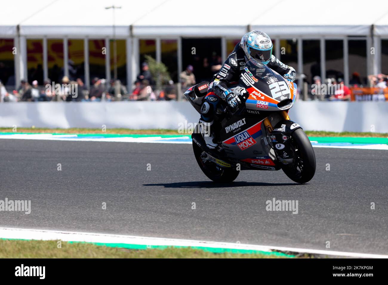 Phillip Island, Australien, 16. Oktober 2022. Marcel Schrotter aus Deutschland auf dem Liqui Moly Intact GP Kalex während des Rennens Moto2 beim australischen MotoGP 2022 auf dem Phillip Island Circuit am 16. Oktober 2022 in Phillip Island, Australien. Kredit: Dave Hewison/Speed Media/Alamy Live Nachrichten Stockfoto