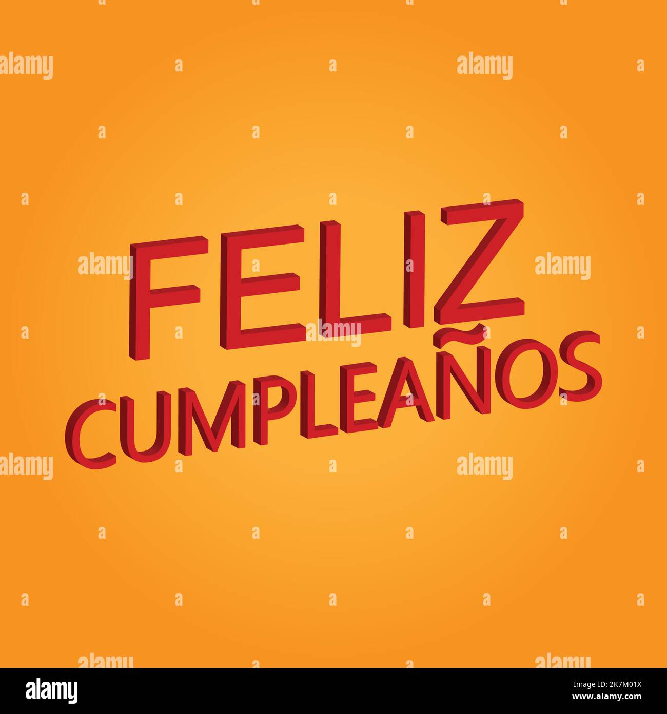 3D Happy Birthday Schriftzug Konzept. Stock Vektor