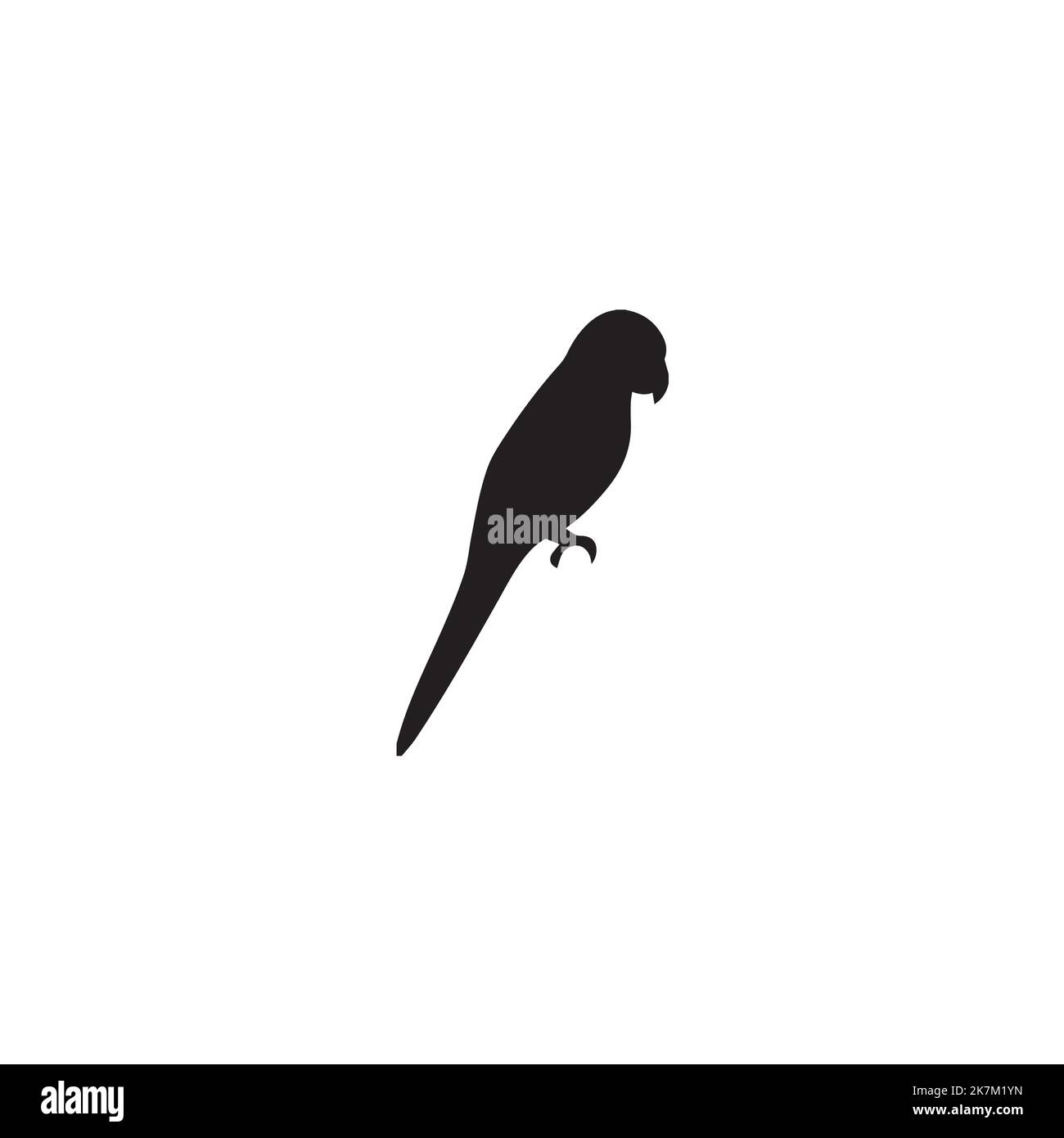 Papageienvogelsymbol, Logo. Stock Vektor