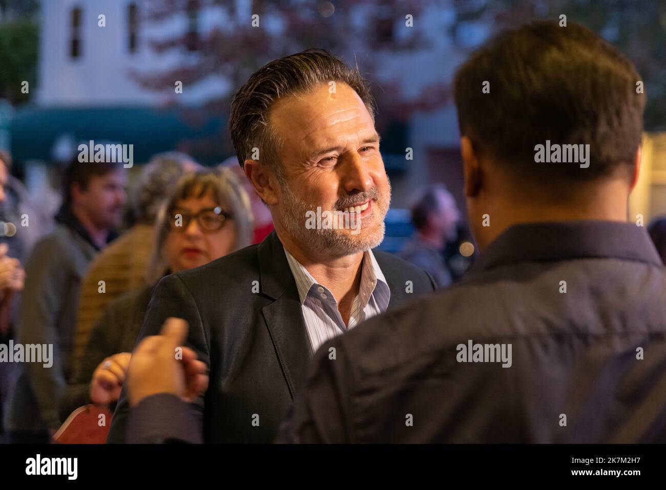 David Arquette nimmt am 17. Oktober 2022 an der 25.-jährigen Vorführung von Finn Taylors „Dream with the Fishes“ im Smith Rafael Film Center in San Rafael, Kalifornien, Teil. Foto: Picture Happy Photos/imageSPACE für CFI/Sipa USA Stockfoto