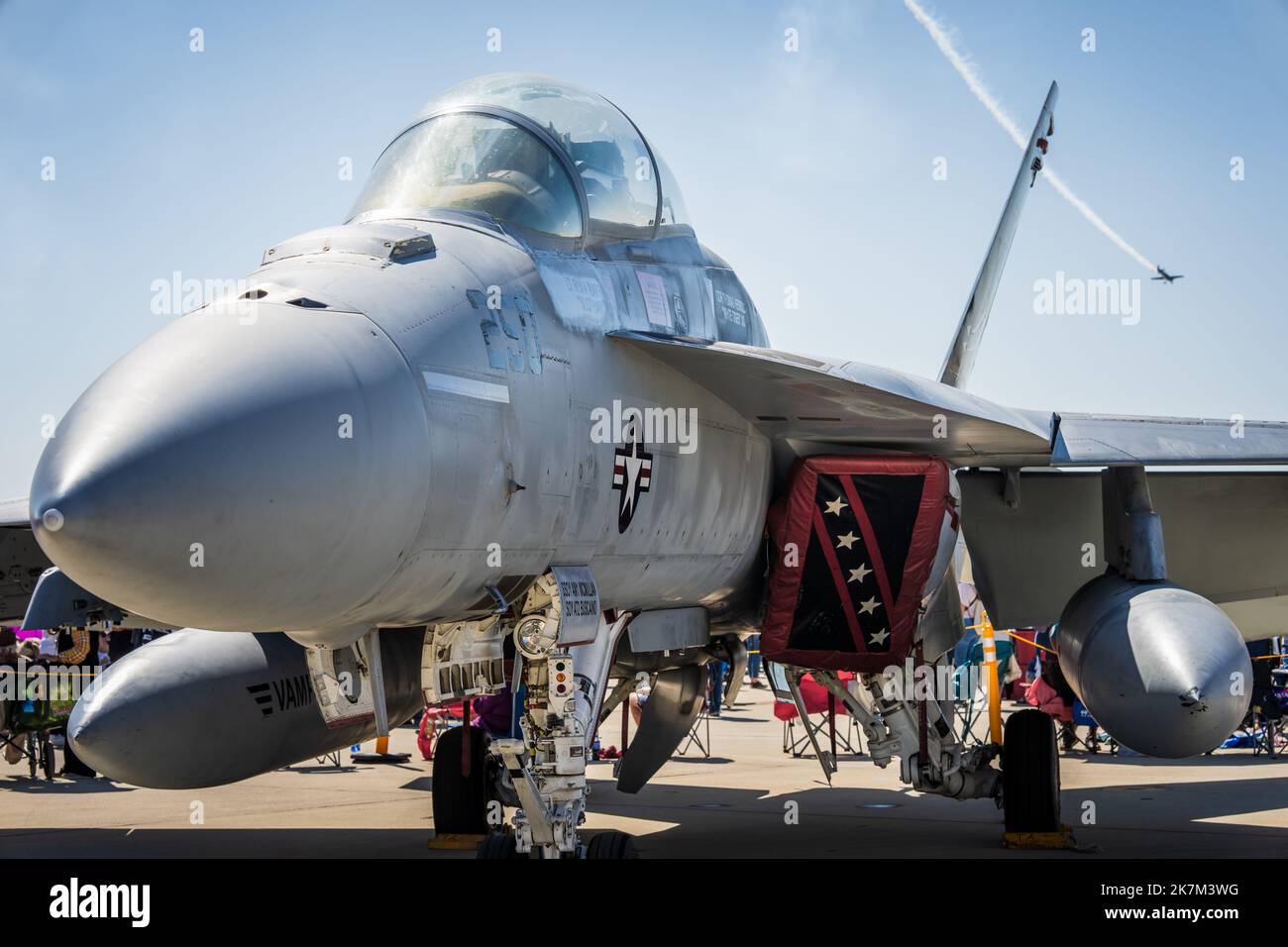 Northrop Grumman F-18 auf der Edwards Air Force Base, CA am 10/16/2022 Stockfoto