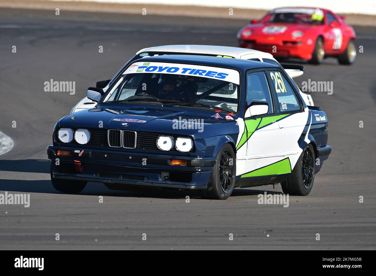 Ken Briddon, BMW E30, Advantage Motorsport Future Classics, ein 40-minütiges Rennen mit der Option eines zweiten Fahrers oder eines Zweiwagen-Teams, aber mit einer Manda Stockfoto