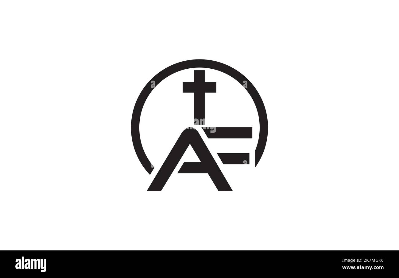 kirche und christliches Logo Design. Emblem mit Kreuz und Bibel. christliche Zeichen-Logo und religiöse Gemeinschaft Zeichen Vektor Buchstaben Stock Vektor