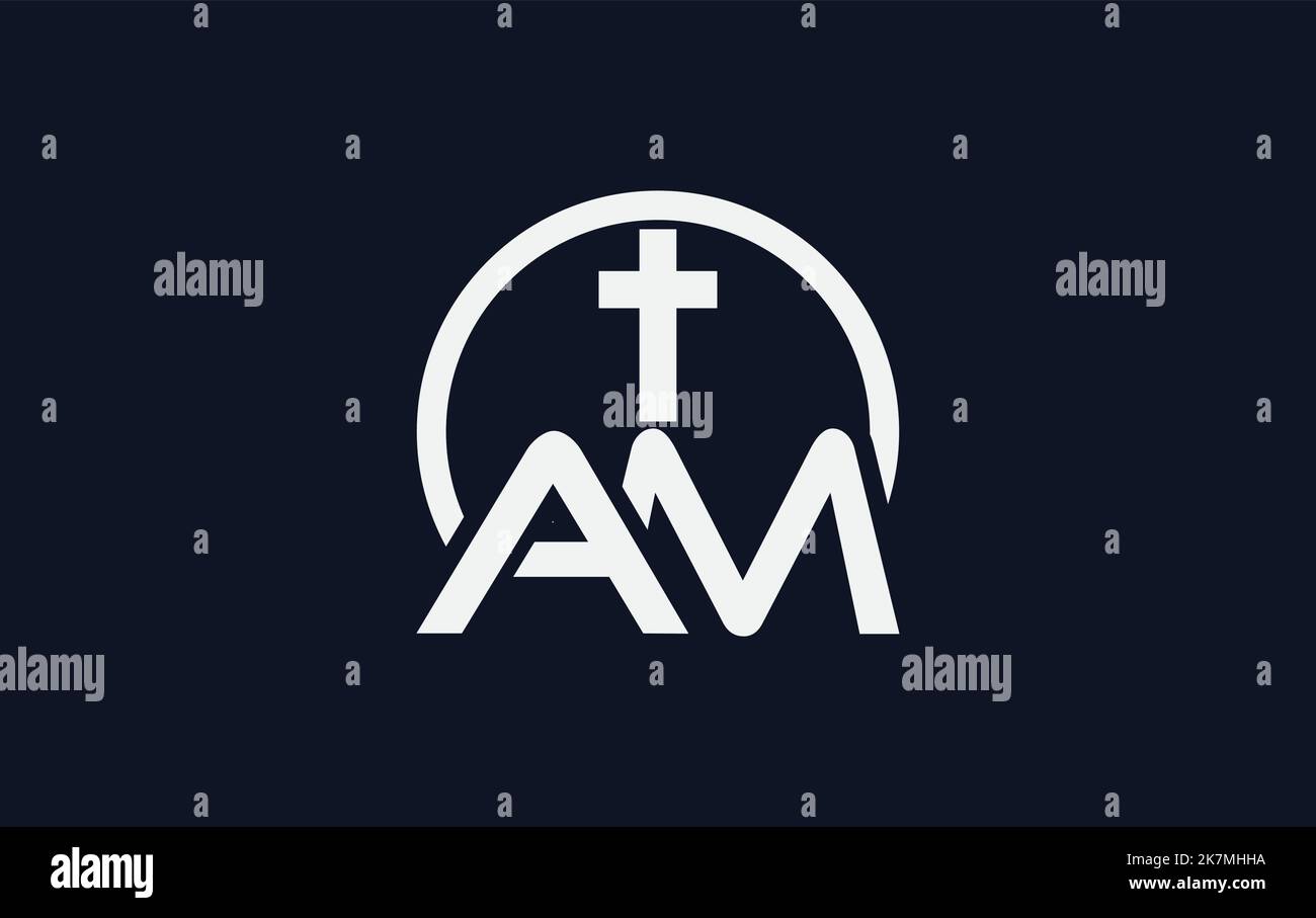 kirche und christliches Logo Design. Emblem mit Kreuz und Bibel. christliche Zeichen-Logo und religiöse Gemeinschaft Zeichen Vektor Buchstaben Stock Vektor