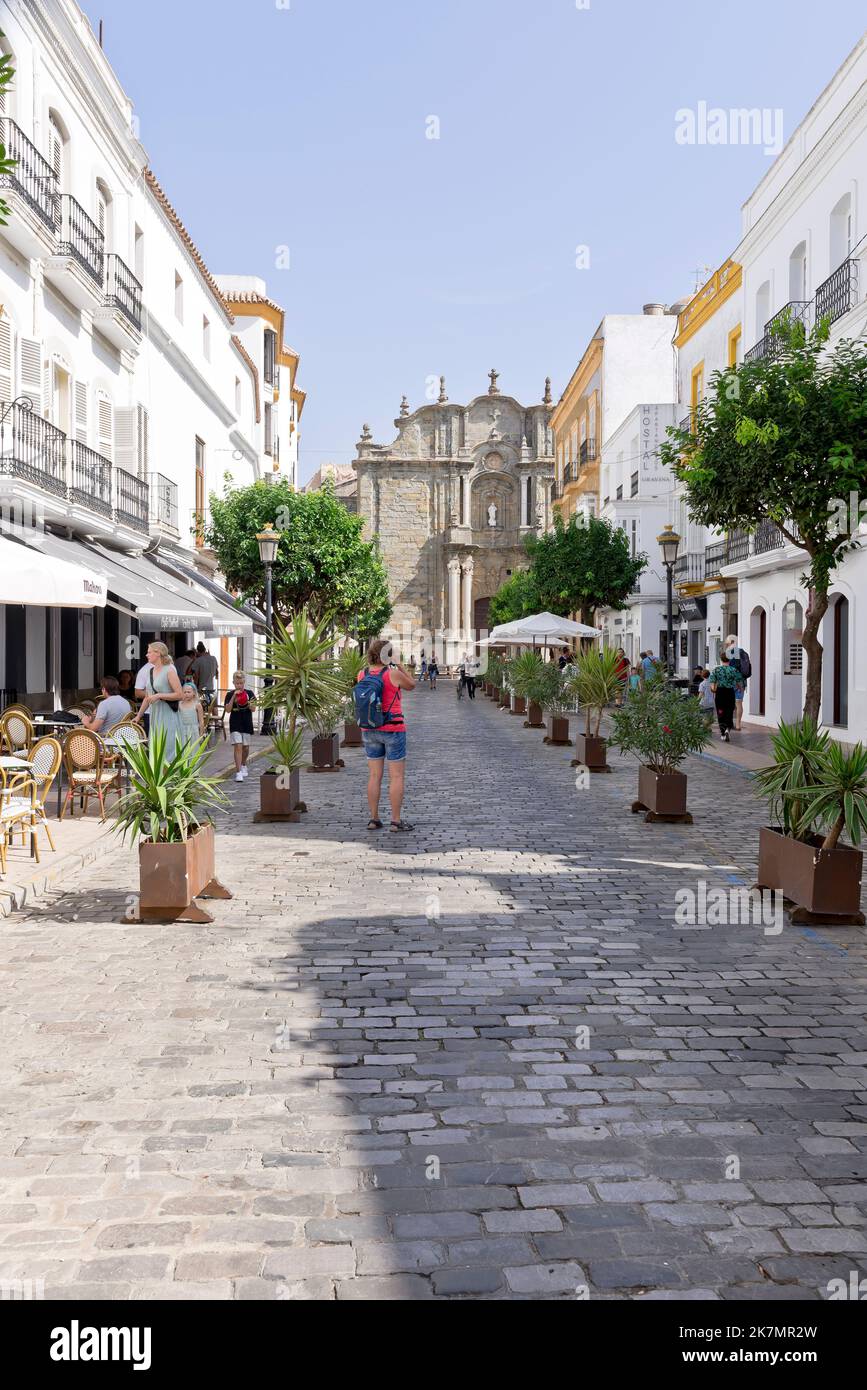 Altstadt, Tarifa, Andalusien, Spanien Stockfoto