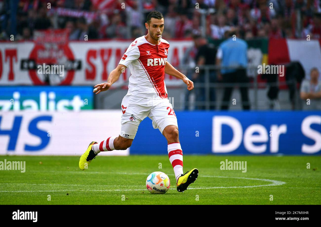 Bundesliga, Rhein Energie Stadion Köln: 1. FC Köln gegen FC Augsburg; Ellyes Skhiri Stockfoto