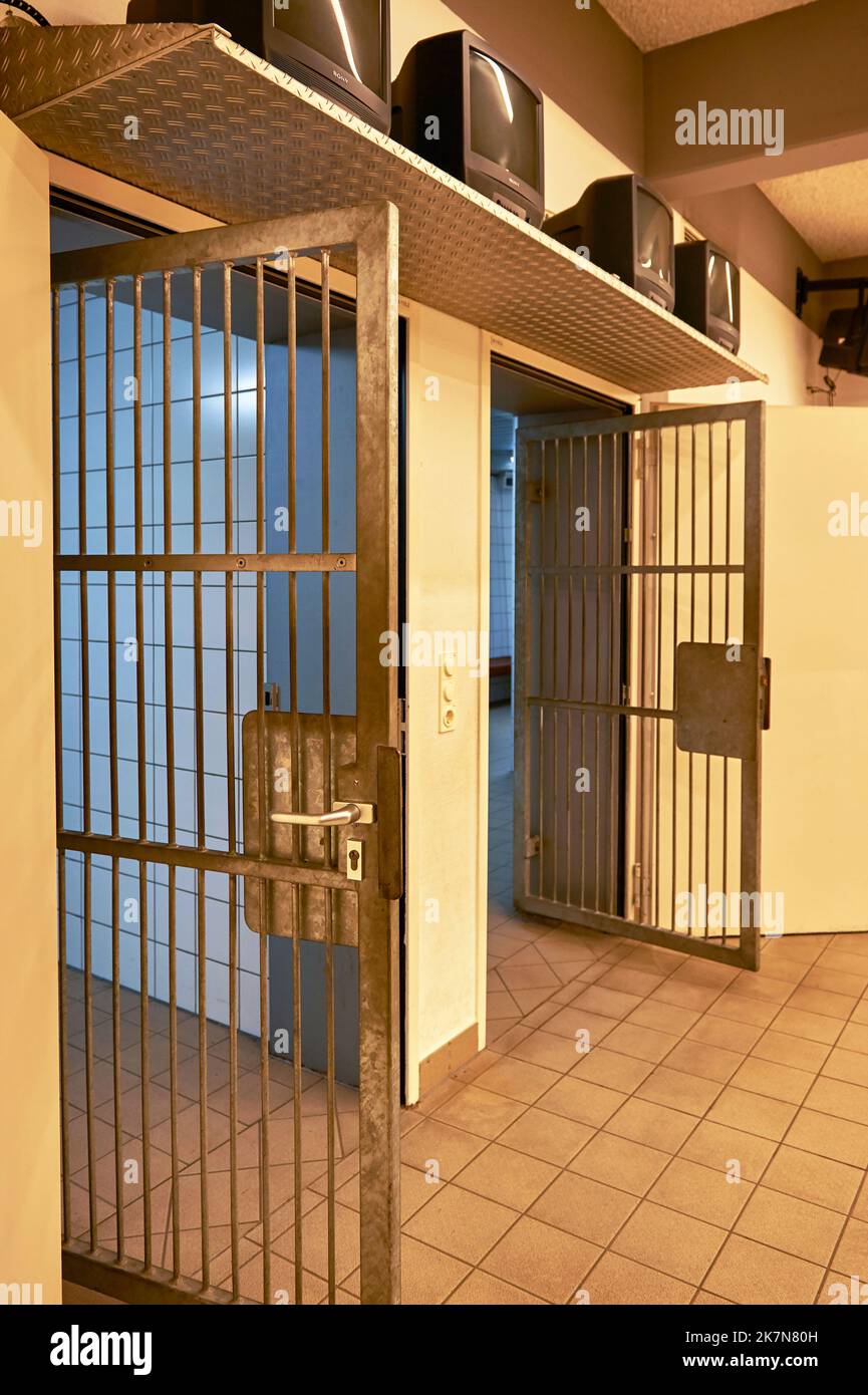 Gefängnis in der Signal Iduna Arena - dem offiziellen Spielplatz des FC Borussia Dortmund Stockfoto