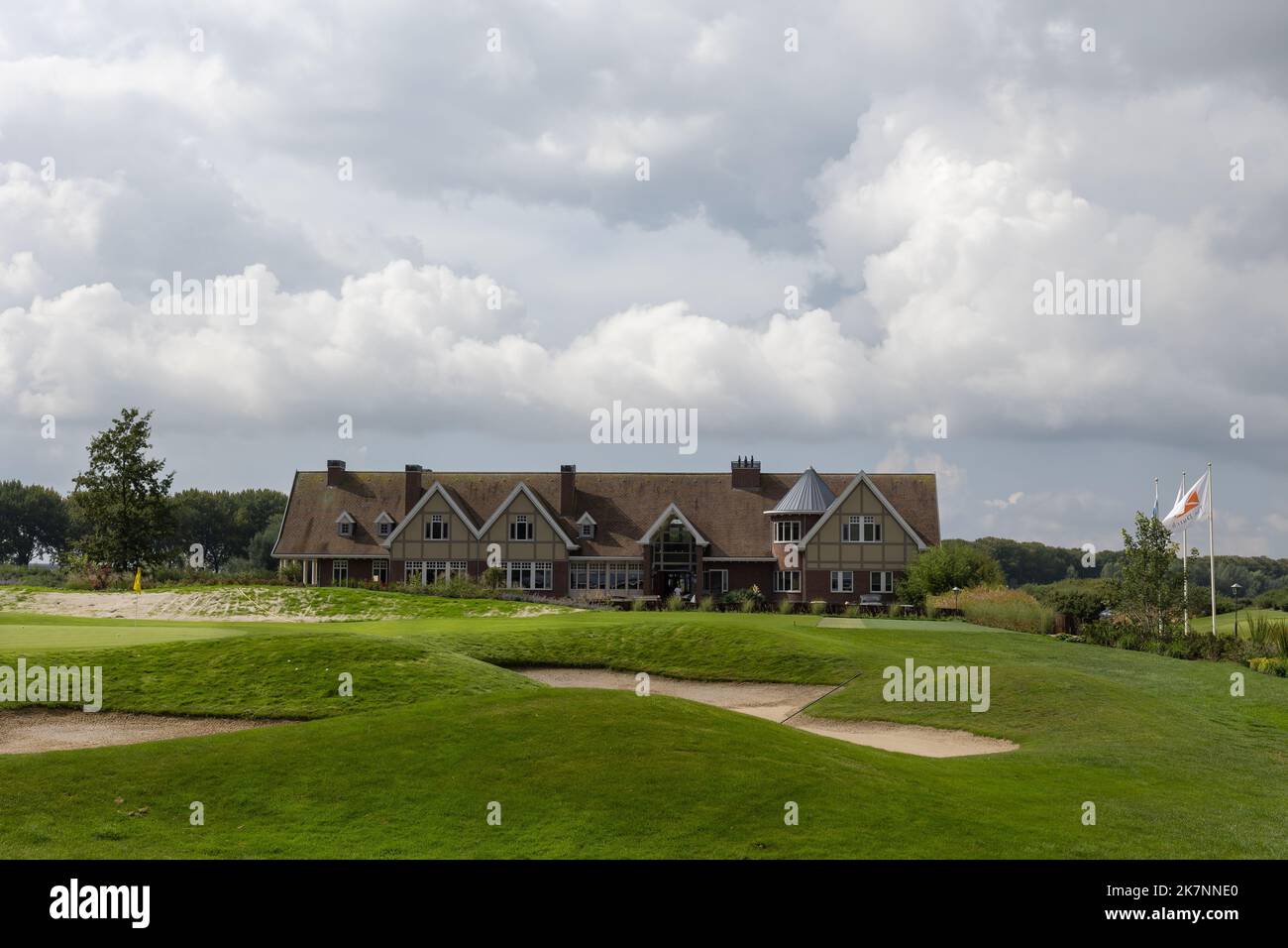 Der niederländische Golfplatz in Spijk, Gelderland, Niederlande Stockfoto