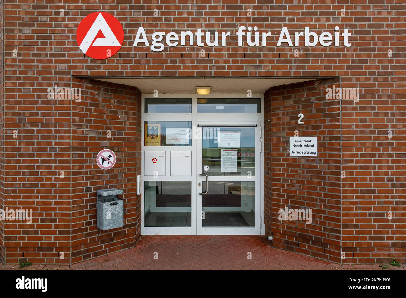 Arbeitsamt Husum Stockfoto