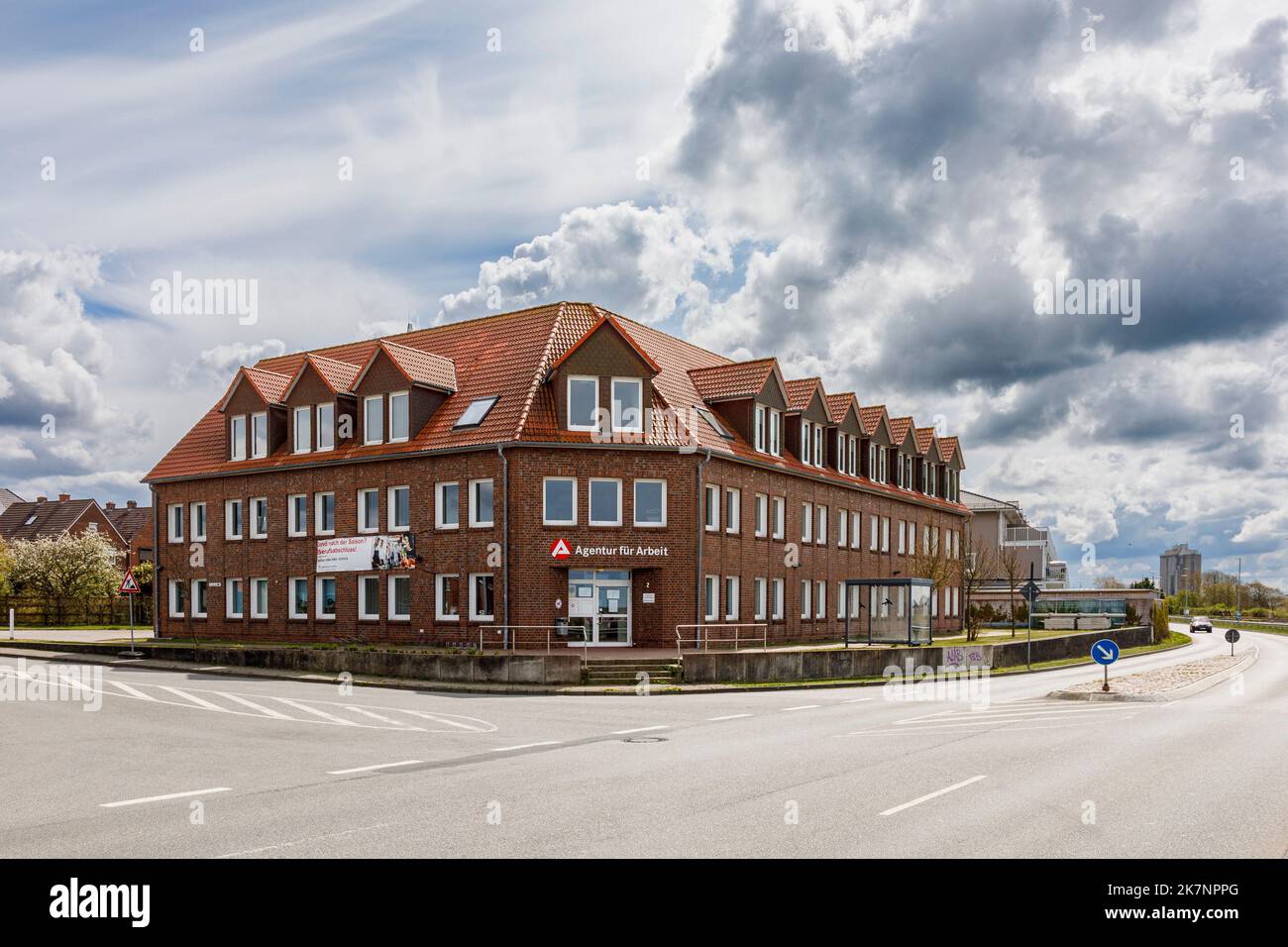 Arbeitsamt Husum Stockfoto