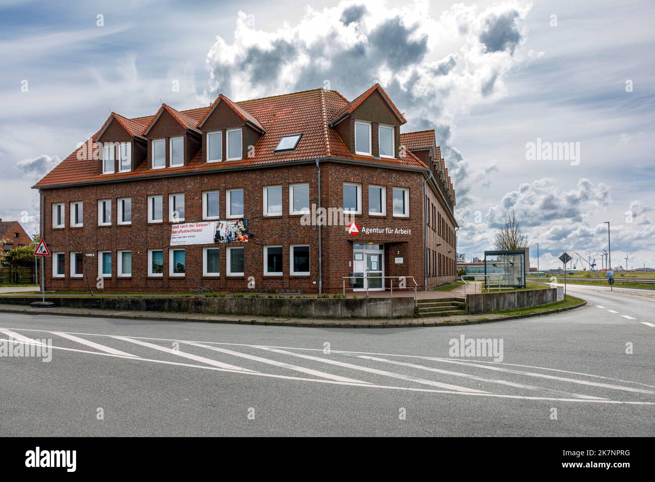 Arbeitsamt Husum Stockfoto