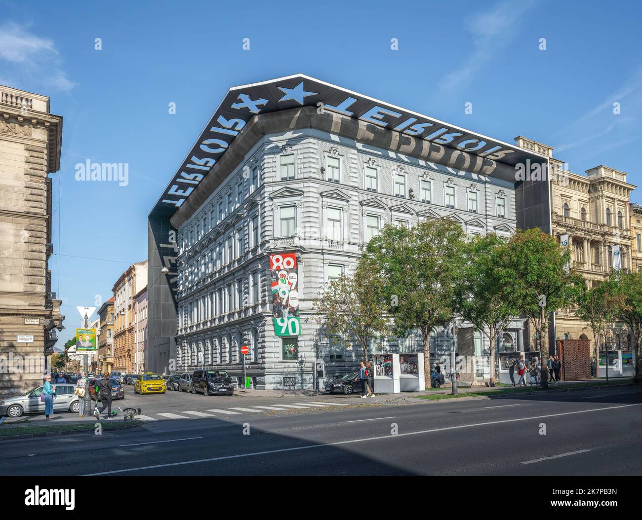 Haus des Terrors Museum - Budapest, Ungarn Stockfoto