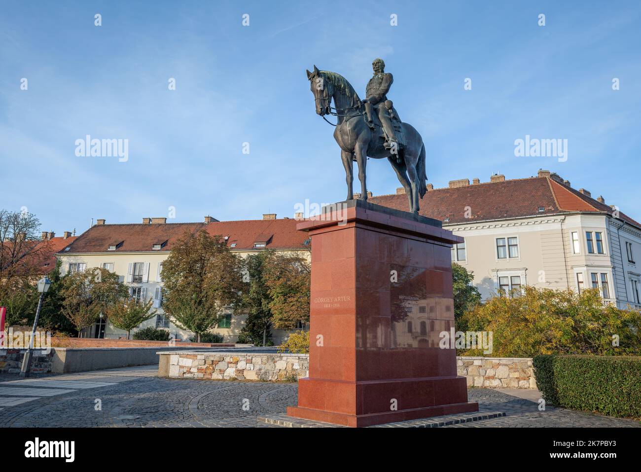 Artur Gorgey Statue - Budapest, Ungarn Stockfoto