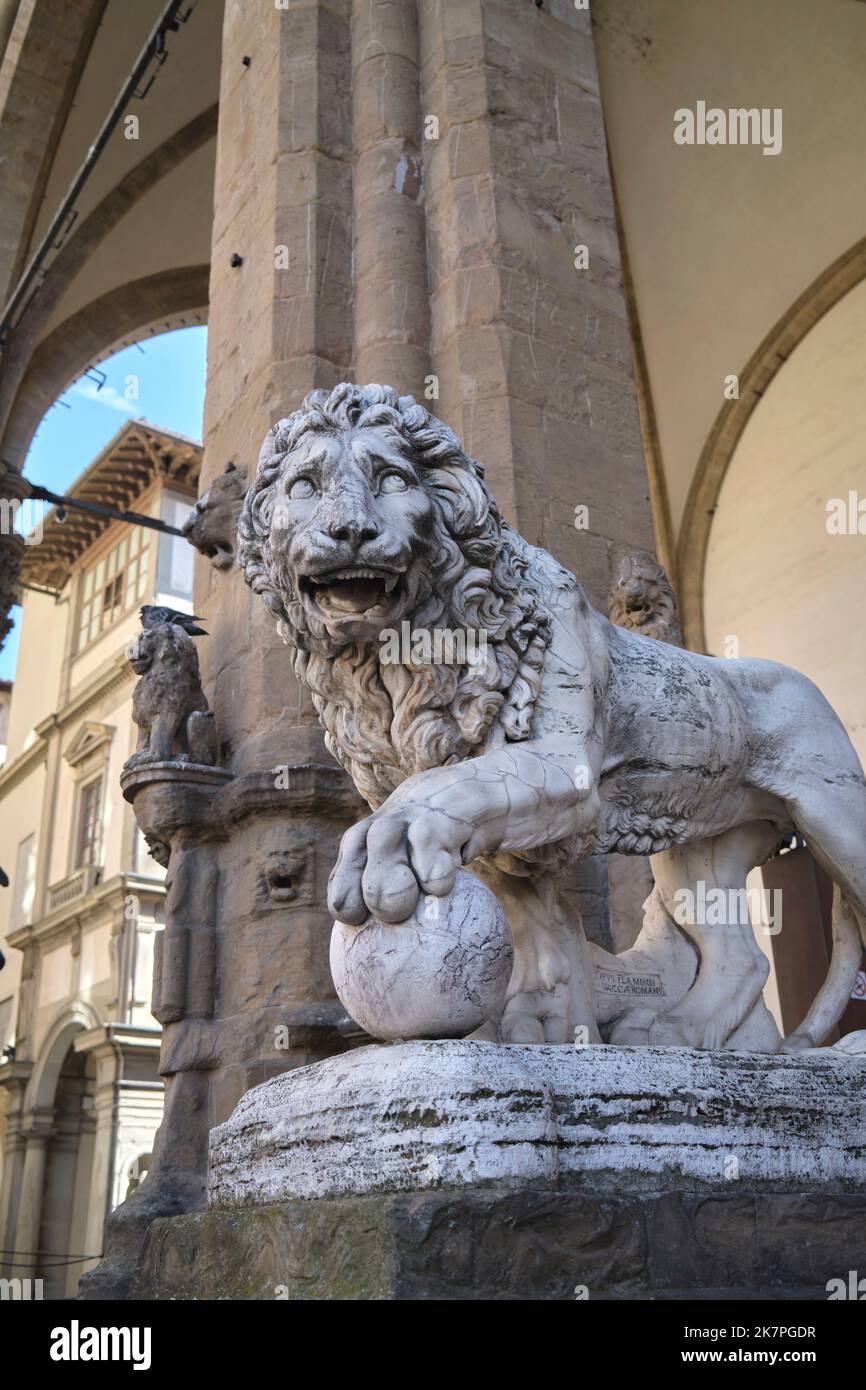 Loggia dei Lanzi Florenz Italien Stockfoto