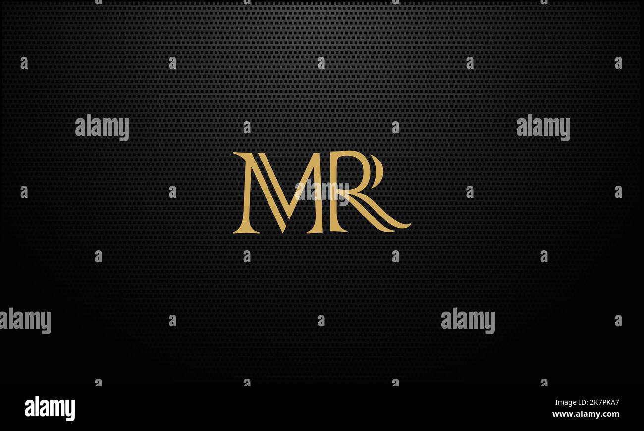 MR, RM, Monogramm mit abstrakten Buchstaben und Logo Stock Vektor