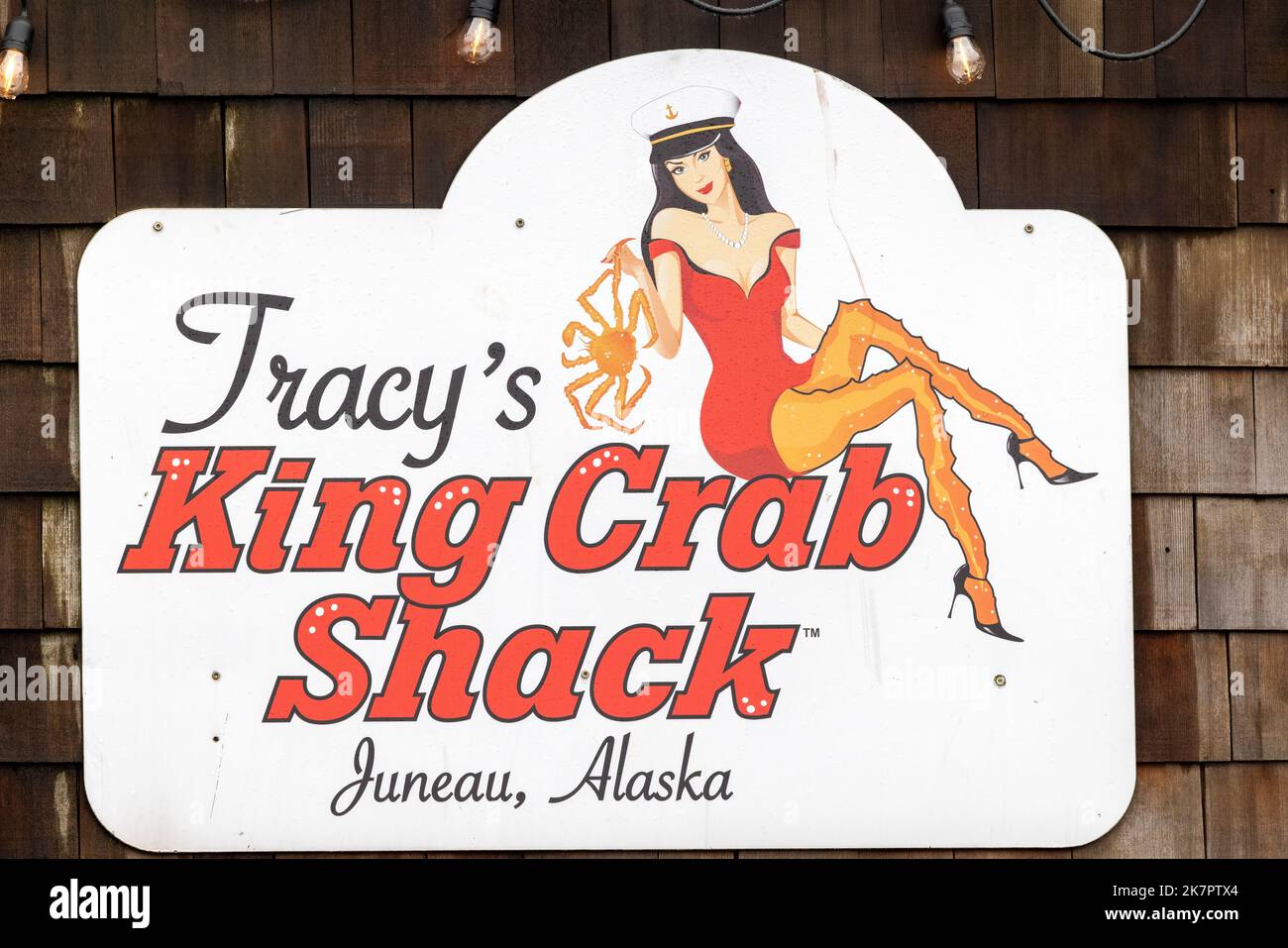 Berühmte Tracy's Crab Shack in Juneau, Alaska, USA Stockfoto