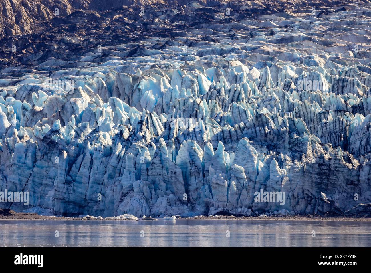 Lamplugh Glacier - Glacier Bay National Park and Preserve, in der Nähe von Juneau, Alaska, USA Stockfoto